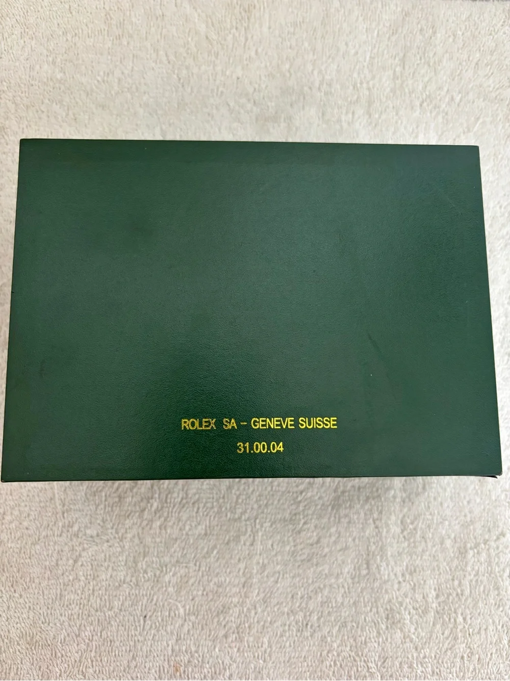 Rolex Dark Green Presentation Box with Gold Crown